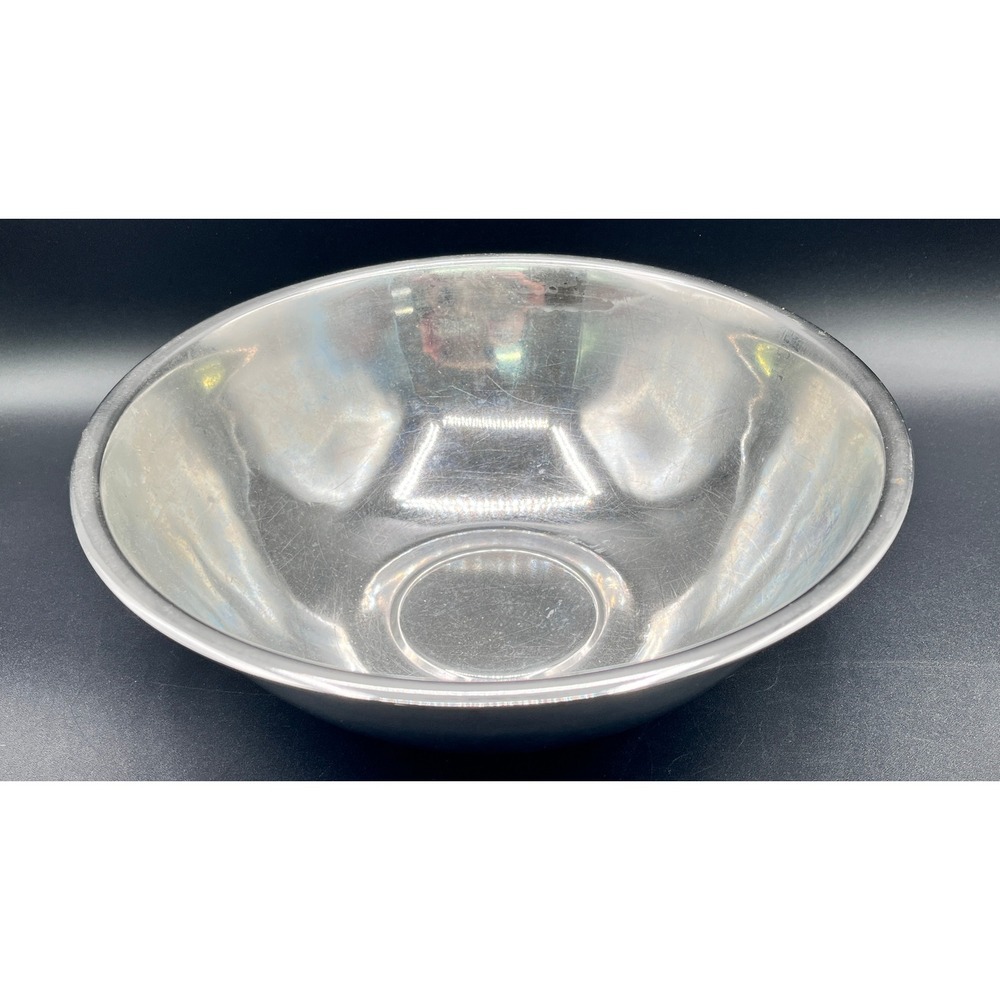 9.5 Inch Stainless Steel Mixing Bowl Silver Industrial Kitchen Prep
